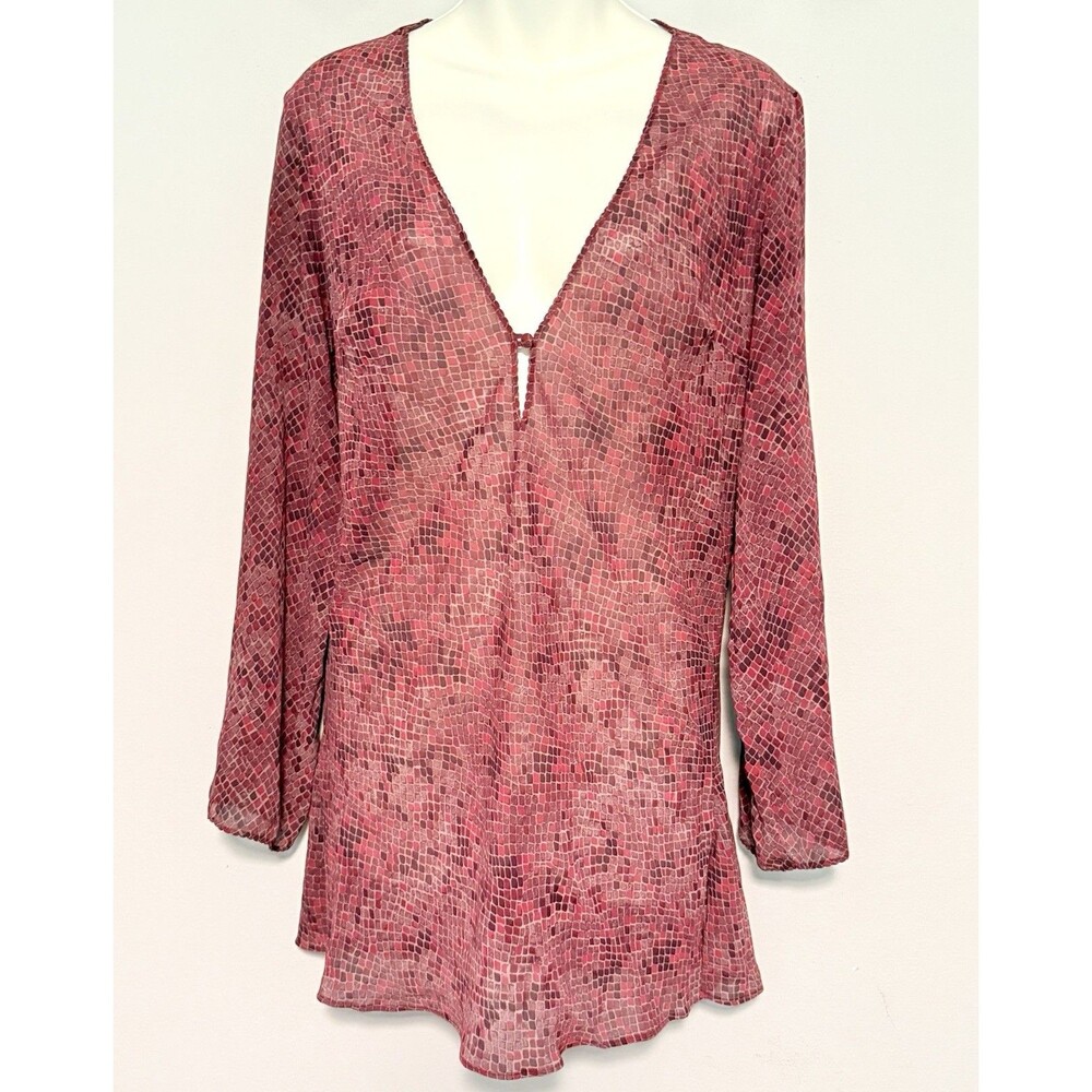 Vintage 2000 Victoria’s Secret Sheer Tunic Top Sz S Cover-Up Beach Resort Lounge
